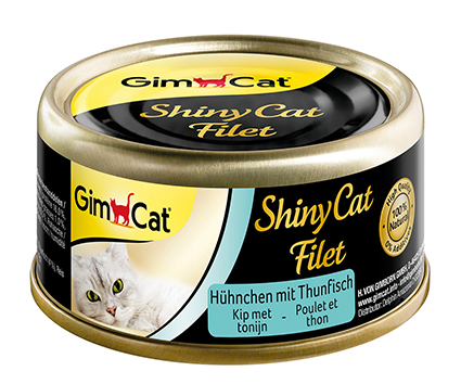 [GIM4218] ShinyCat Blik Filet Kip & Tonijn 24 x 70 gr.