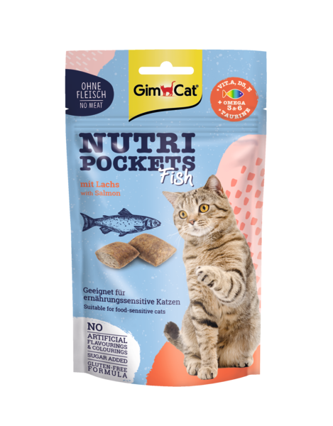 GimCat Nutri Pockets Zalm 60 gr.