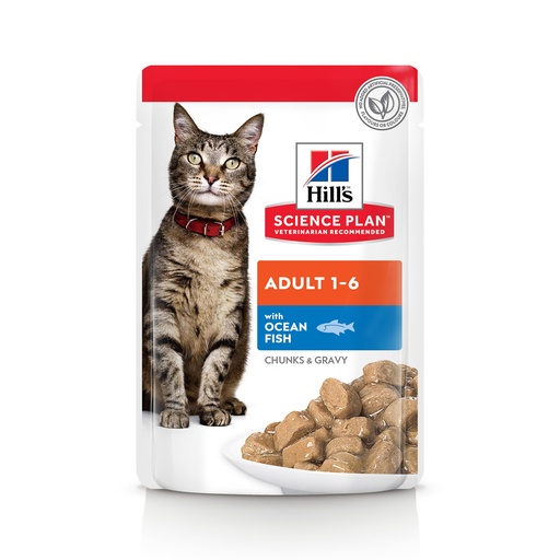 [H2105PT] Hills Feline Pouch Ocean Fish (12 x 85 gr.)