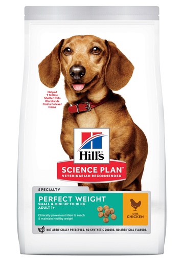 [H604255] Hills Canine Ad.Perfect Weight Mini 1,5 kg.
