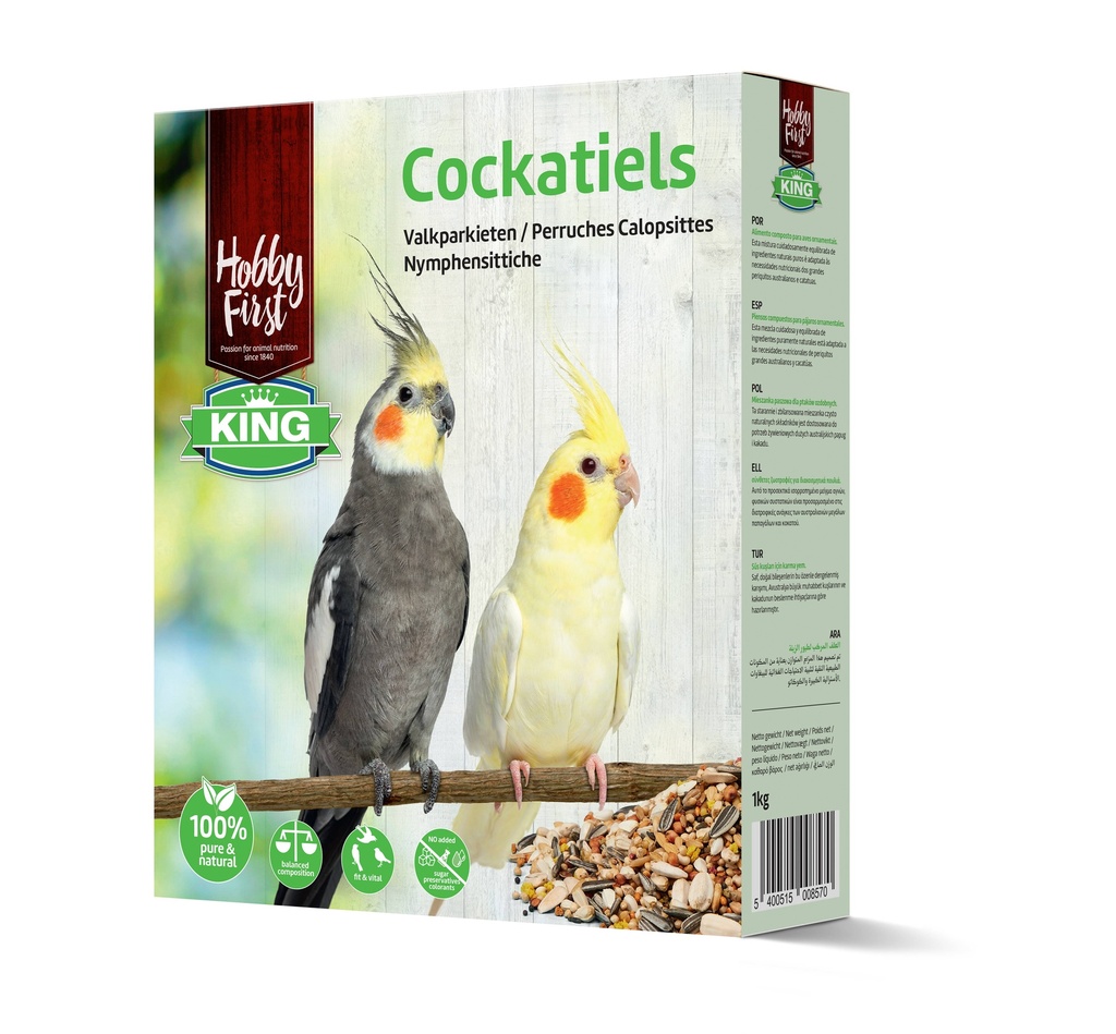 HobbyFirst King Valkparkieten 7 x 1 kg.