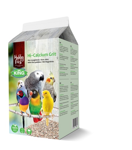 [HF239046] HobbyFirst King Hi-Calcium Grit 6 x 1,5 kg.