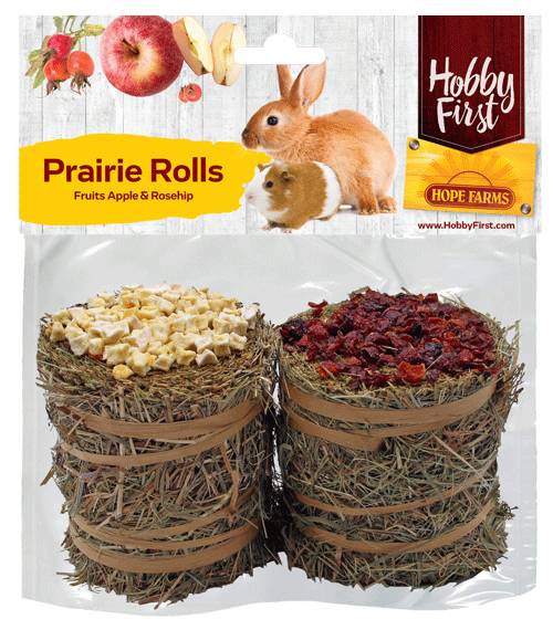 HF Prairie Rolls Fruits Appel Rozenbottel 4 x 200 gr.