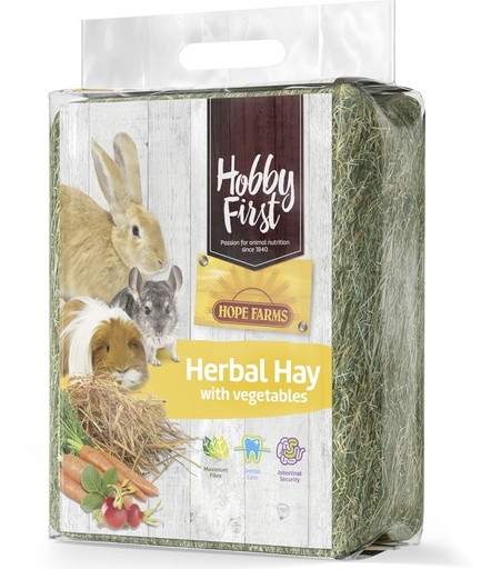 [HF663873] HF Herbal Hay with Vegetables 4 x 1 kg.