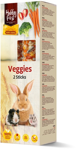 [HF668785] HF Sticks Small Animals Veggies 8 x 112 gr.