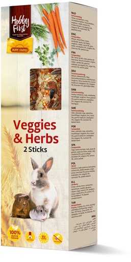 [HF668788] HF Sticks Small Animals Veggies & Herbs 8 x 180 gr.