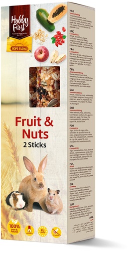 [HF668789] HF Sticks Small Animals Fruit & Nuts 8 x 180 gr.