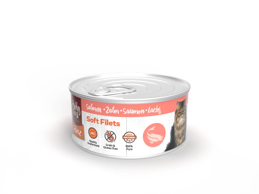 HobbyFirst Feline Soft Filets Zalm 12 x 70 gr.