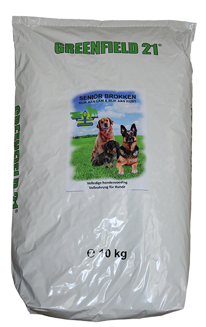Greenfield Senior Lam & Rijst 10 kg.