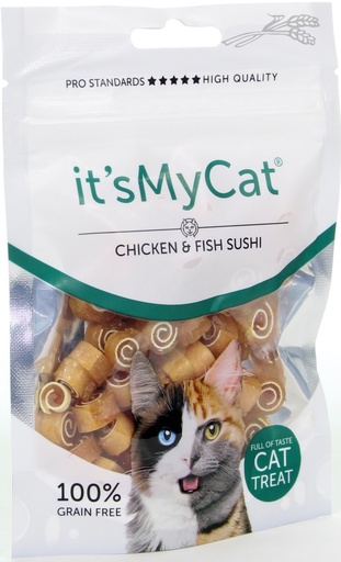 [IMC45520] it's My Cat Treat Chicken & Fish Sushi 50 gr.