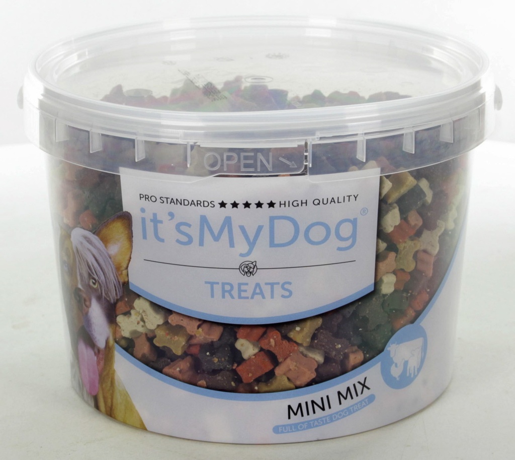 it's My Dog Treats Mini Mix XL Bucket 1,8 kg.