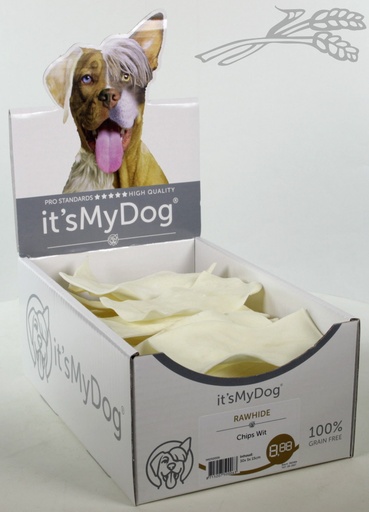 [IMD50006] it's My Dog Rawhide Chips Wit 30 x 1 st.