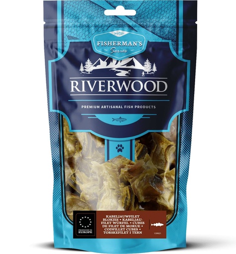 [JP139921] Riverwood Fisherman Kabeljauwfilet Blokjes 6 x 100 gr.
