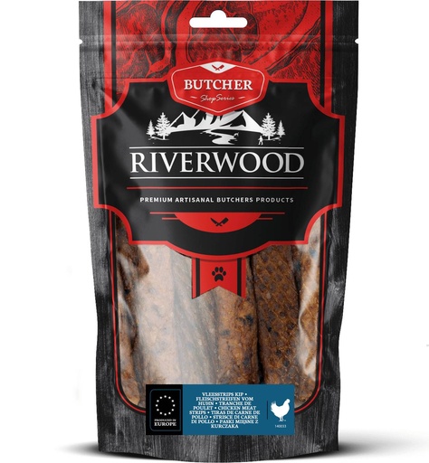 [JP140033] Riverwood Butcher Vleesstrips Kip 6 x 150 gr.