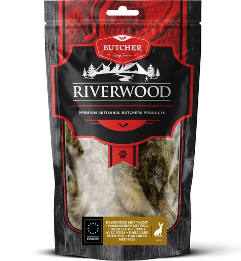 [JP140080] Riverwood Butcher Hazenoren met Vacht 6 x 100 gr.