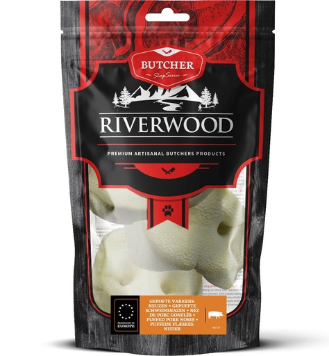[JP140131] Riverwood Butcher Varkensneuzen gepoft 6 x 3 st.