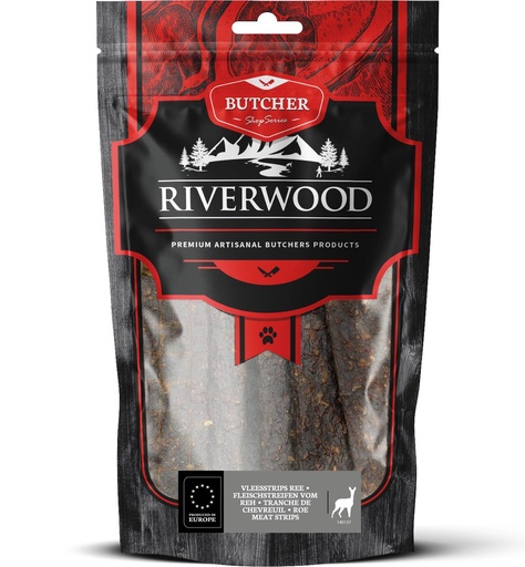 [JP140137] Riverwood Butcher Vleesstrips Ree 6 x 150 gr.