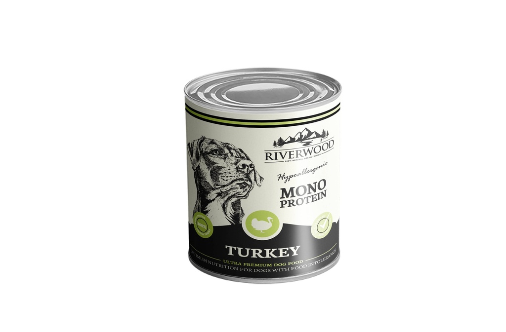 Riverwood Mono Proteine Turkey 6 x 400 gr.