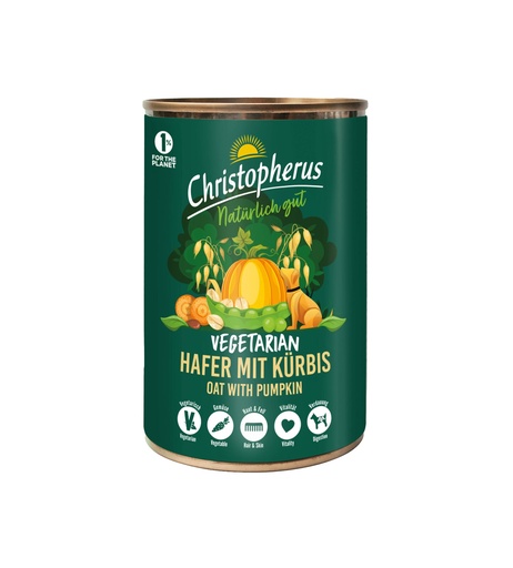 [JP160004] Christopherus Wet Vetetarian Oat & Pumpkin 6 x 400 gr.
