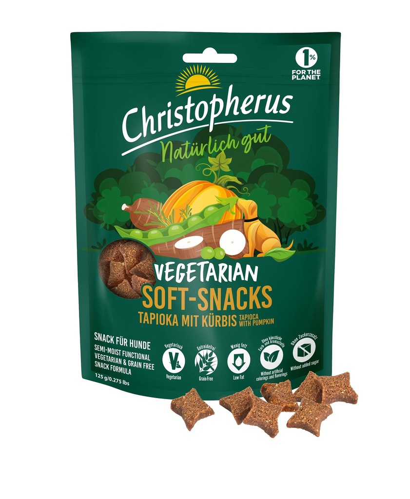 Christopherus Semi Moist Snack Vegetarian 12 x 125 gr.