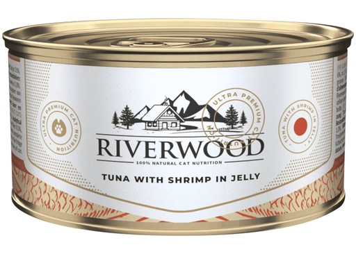 [JP248512] Riverwood Tuna With Shrimp In Jelly (24 x 85 gr.)