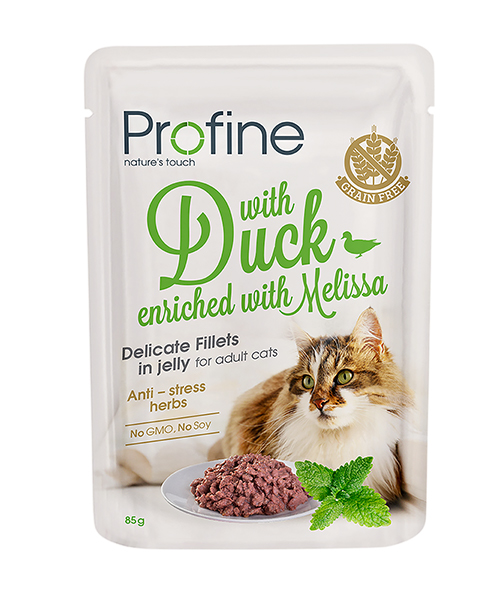 Profine Cat Pouch Duck Fillets in Jelly 24 x 85 gr.