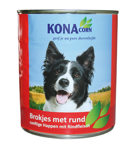 [KC1280] Konacorn Blik Rund Hond 12 x 810 gr.