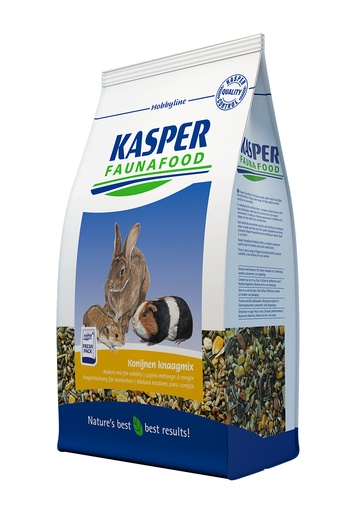 [KF6525] Hobbyline Konijnen Knaagmix 3 x 3,5 kg.