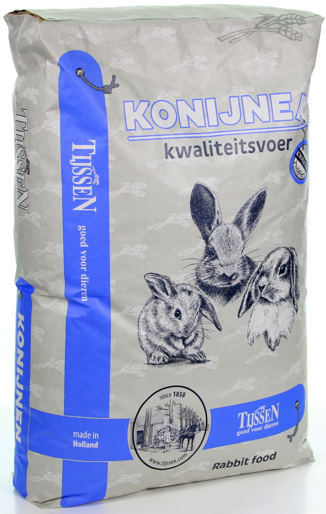 Tijssen Konijnenvoer Natuur Gemengd 15 kg.
