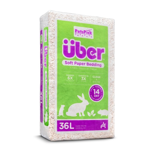 [KVA087] Uber Paper Bedding White 6 x 36 ltr.