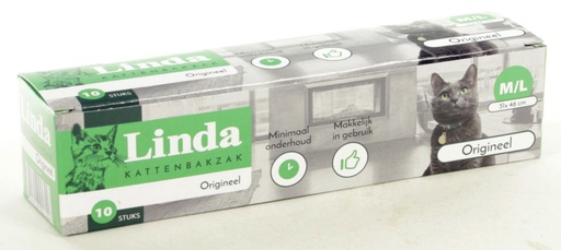 [LIN390] Kattenbakzak Origineel Linda 10 st.
