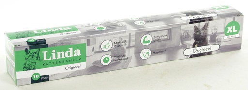 [LIN393] Kattenbakzak Origineel Linda XL 10 st.