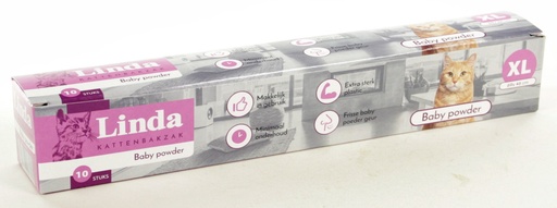 [LIN394] Kattenbakzak Babypowder Linda XL 10 st.