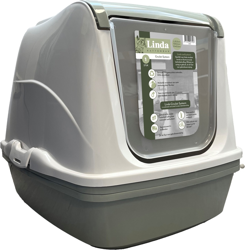 Linda Kattenbak Systeem 4 x 1 st.