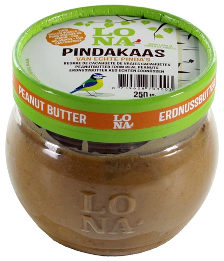 [LN70300] LONA Pindakaas met Pinda's 12 x 250 ml.