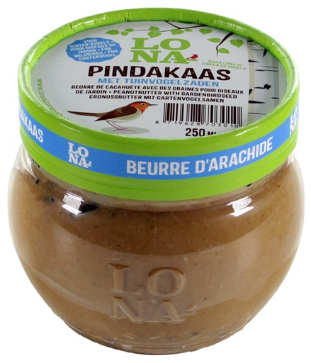 [LN70301] LONA Pindakaas met Zaden 12 x 250 ml.