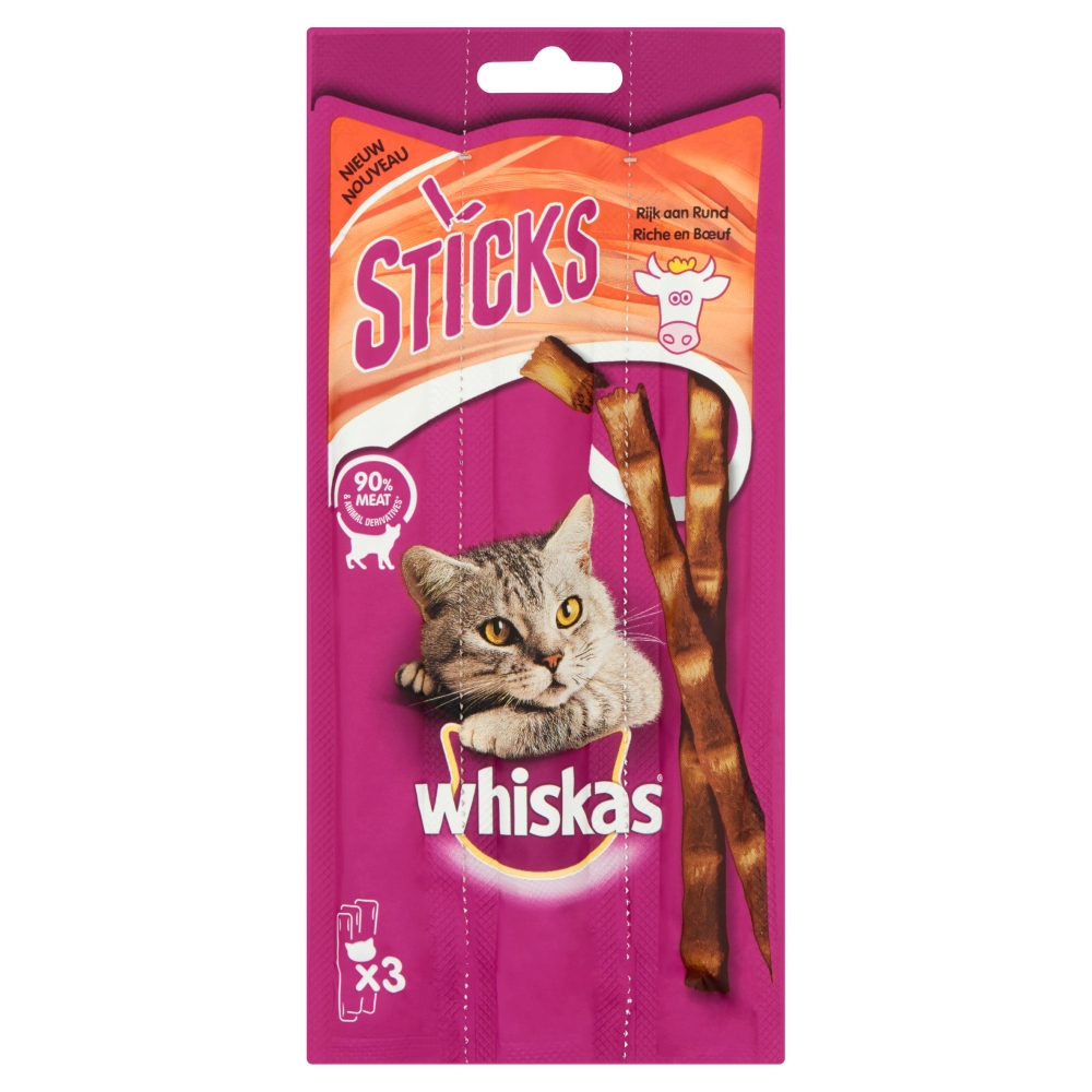 Whiskas Cat Sticks Rund 3 st. 28 x 1 st.