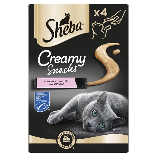 [MA425953] Sheba Creamy Snacks Zalm 4-pack (11 x 48 gr.)