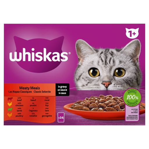 [MA443695] Whiskas MP Classic in Saus (2 x 24 x 85 gr.)