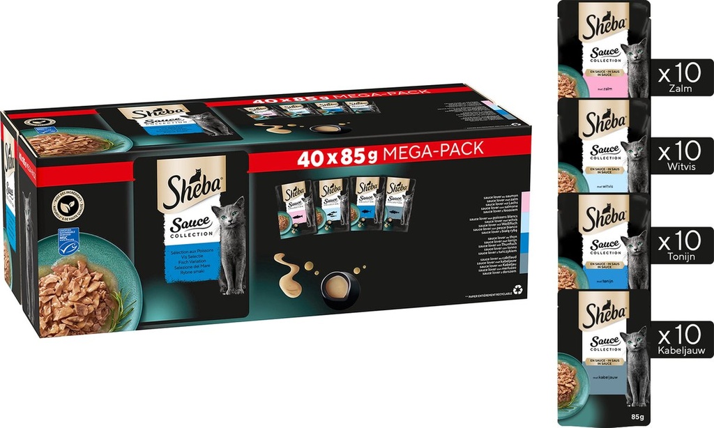 Sheba Sause Collection Adult Vis In Saus