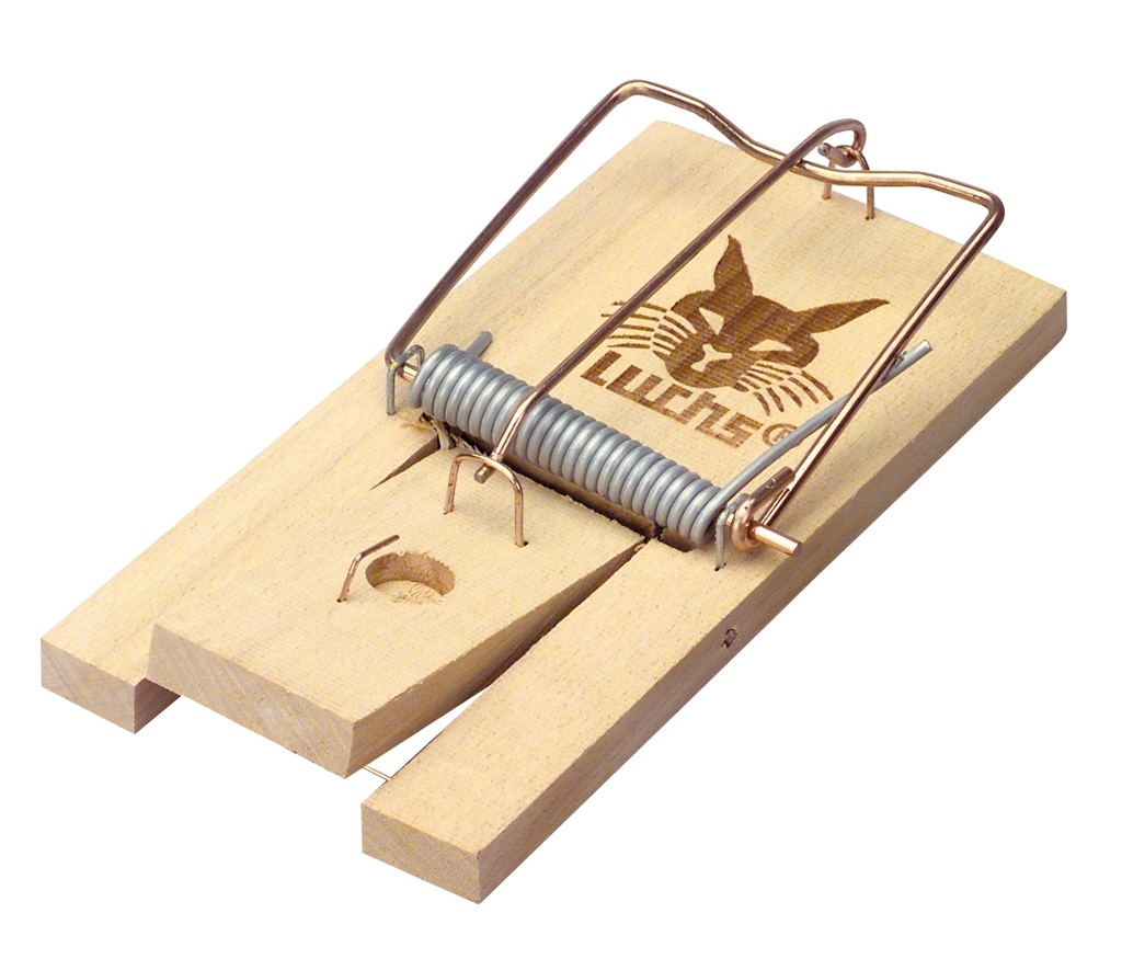 Rattenval Klem Hout 1 st.