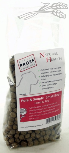 [NH318] Natural Health Dog Lamb & Rice Small Bite Monster (8 x 150 gr.)