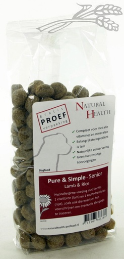 [NH338] Natural Health Dog Lamb & Rice Senior Monster (8 x 150 gr.)