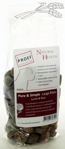 [NH340] Natural Health Dog Lamb & Rice Adult Large Monster (8 x 150 gr.)