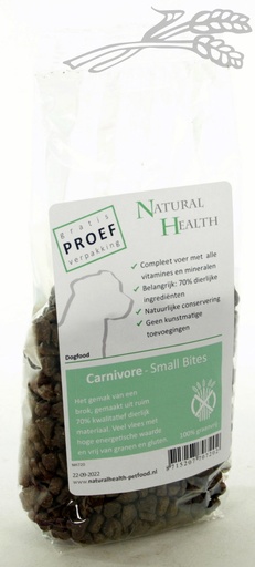 [NH720] Natural Health Dog Carnivore Small Bite Monsters (8 x 150 gr.)