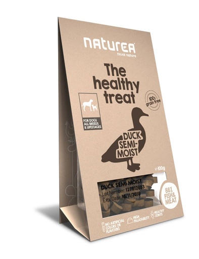 [NT37056] Naturea Treats Duck Semi-Moist 8 x 100 gr.