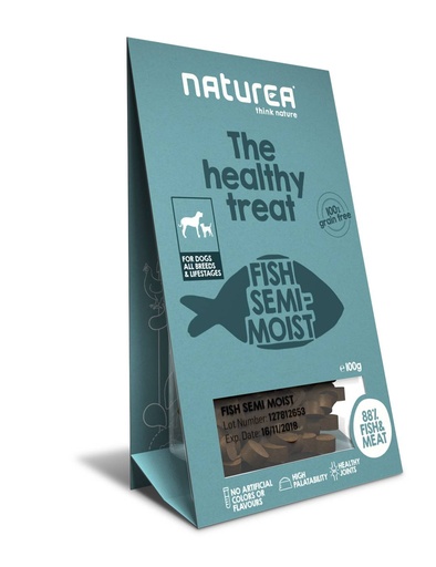 [NT37062] Naturea Treats Fish Semi-Moist 8 x 100 gr.