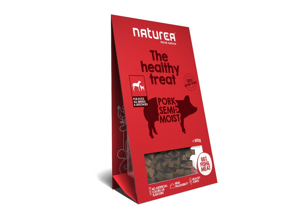 Naturea Dog Treats Pork Semi-Moist