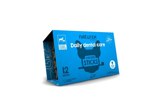[NT37220] Naturea Dog Dental Sticks Chicken (12 x 160 gr.)