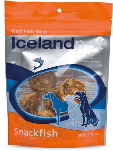 [PN36467] Icelandpet Dog Snack Skin Red Fish 100 gr.
